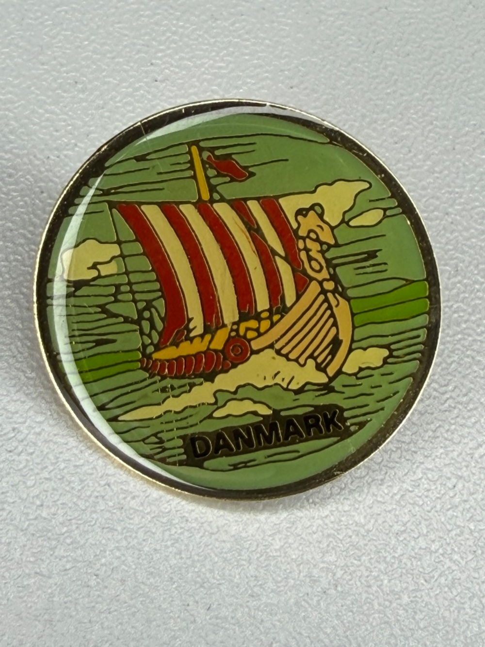 Denmark Viking Longship Pin Scandinavia Nautical Maritime Souvenir Nordic Ship